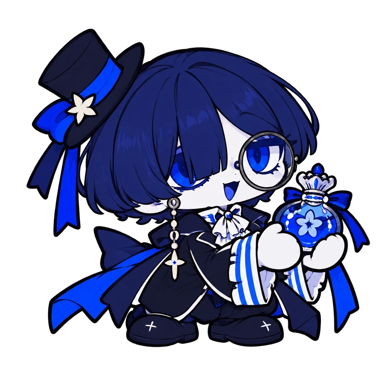 盲目のパトロンのミニキャラ